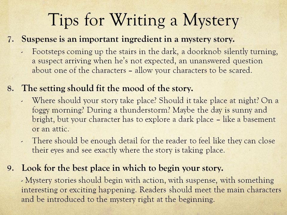 Understanding The Essentials Of Writing A Murder Mystery